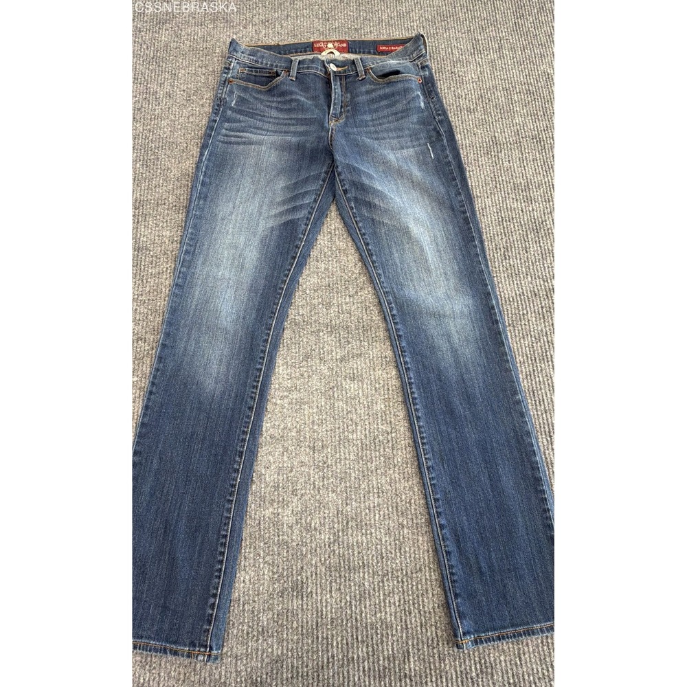 Lucky Brand Blue Women's Sofia Straight Leg Jeans Tall Medium Wash - Size 10/30